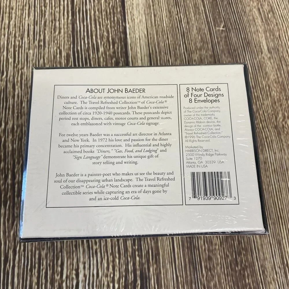 Coca-Cola 'Travel Refreshed' Collection Note Cards New